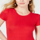 Free People Women's Baby Ribbed Tee Red Size Medium