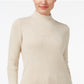 Karen Scott Women's Cotton Mock Neck Sweater Brown Size X-Small