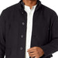 Cole Haan Men's Layered Mock Neck Textured Coats Gray Size X-Large