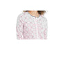 Charter Club Women's Tipped Geo-Patterned Cardigan Misty Pink Cmb Size XS