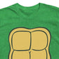 Nickelodeon Boy's Teenage Mutant Ninja Turtles Leonardo Chest Costume Short Sleeve T-Shirt Green Size 5