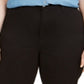 Celebrity Pink Women's Zippered Pocketed Cropped Pants Black Size Petite Small