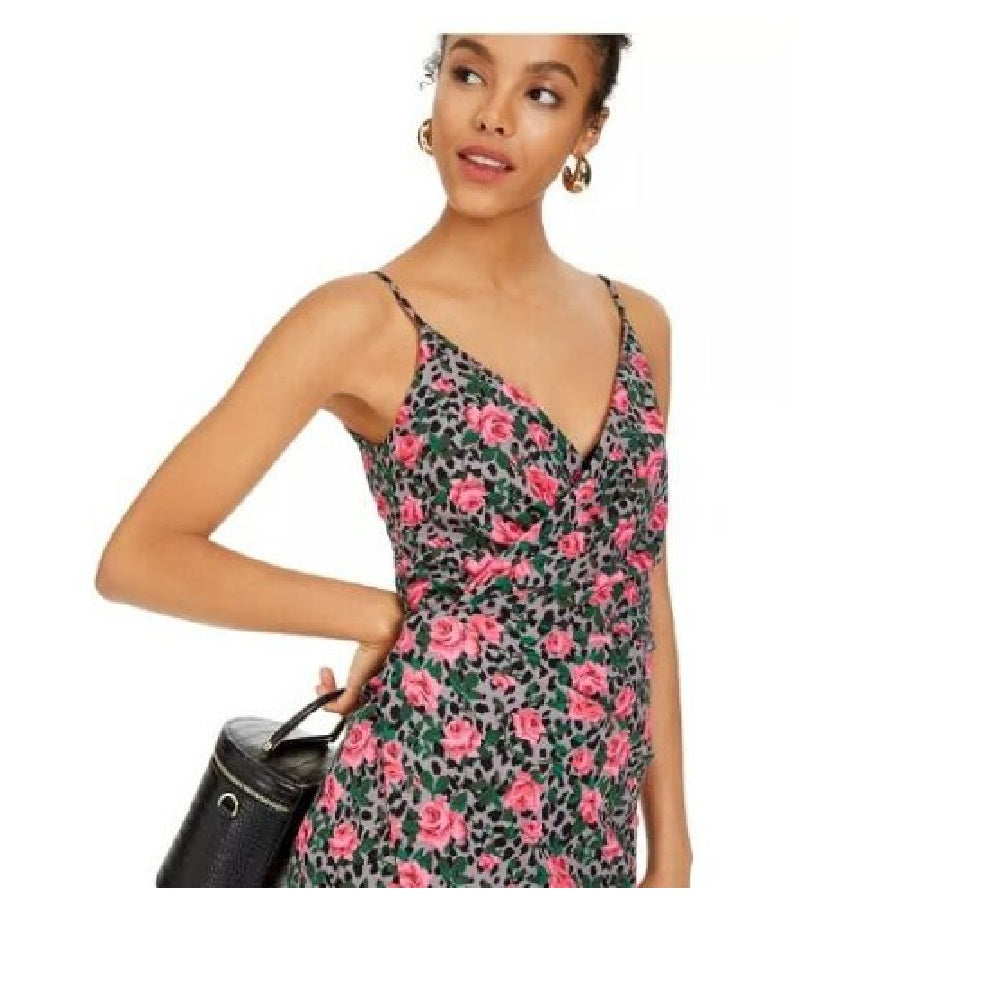 Betsey Johnson Women's  Rose Leopard-Print Sheath Dress Size 2