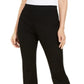 INC International Concepts Women's  Petite Pull-on Bootcut Pants Black Size 0 P
