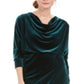 Jessica Howard Women's 3/4 Sleeve Knee Length Sheath Dress Green Size 14 Petite