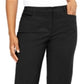 Karen Scott Women's Button Trim Cropped Pants Black Size 12