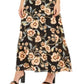 INC International Concepts Women's Tie-Side Printed-Skirt Dress Black Size 16