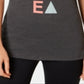 Columbia Women's Word Block Slogan Crewneck Graphic T-Shirt Gray Size X-Small