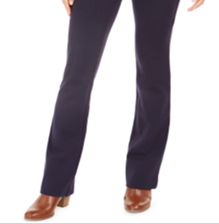 Style & Co Women's Bootcut Ponte Pants Blue Size X-Small