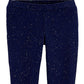 Carters Girl's French Terry Jeggings Blue Size 3T