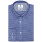 Ryan Seacrest Distinction Men's Ultimate Slim-Fit Non-Iron Performance Stretch Navy Dobby Dress Shirt Blue Size 17 36/37