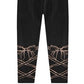 Epic Threads Toddler Girl's Glitter Bow Leggings Black Size 3T
