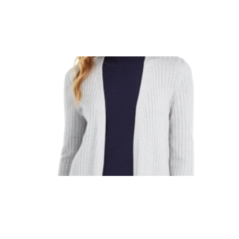 Maison Jules Women's Open Front Cardigan Gray Size XX-Large