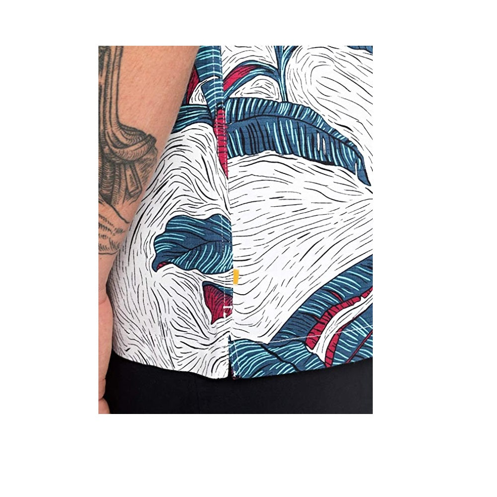 Quiksilver Waterman Under Warm Rain Short Sleeve Shirt White Size XXL