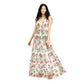 City Studios Juniors' Embroidered-Floral Gown Dress White Size 0