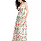 City Studios Juniors' Embroidered-Floral Gown Dress White Size 0
