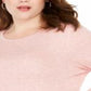 INC International Concepts Women's Plus Drawstring Ruched Top Pink Size 4X