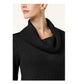 Karen Scott Women's Long Sleeve Cowl Neck Tunic Top  Black Size XS