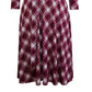 Charter Club Women's Plaid V Neck Dress Red Size Medium