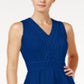Charter Club Women's Lace Fit & Flare Dress Blue Size Small