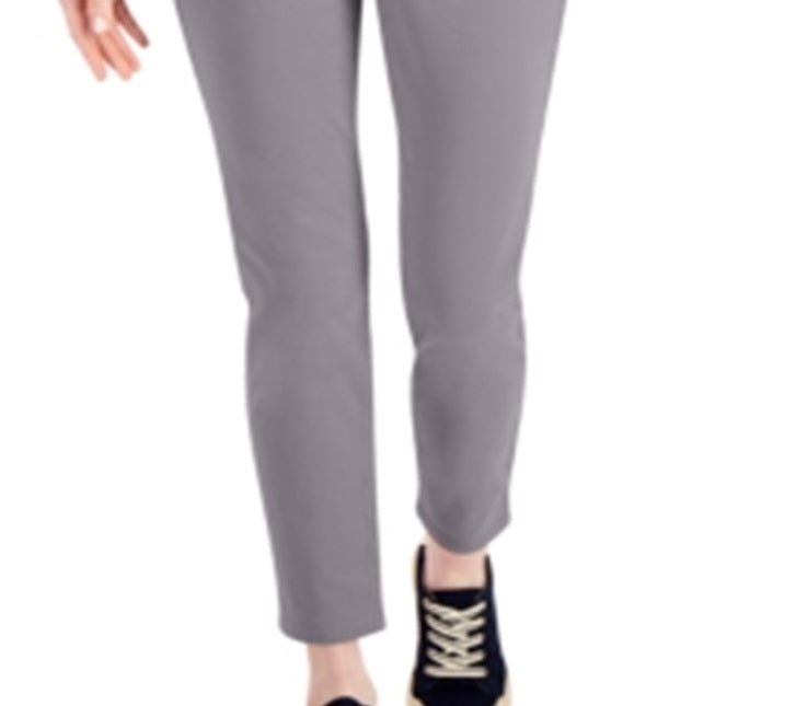 Charter Club Women's Bristol Tummy Control Skinny Jeans Gray Size 10