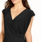 Alfani Women's Hardware Wrap Dress Black Size Large