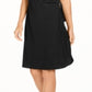 Alfani Women's Hardware Wrap Dress Black Size Large