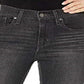 Levi's Women's 724 High Rise Straight Crop Ripped Jeans Black Size 33