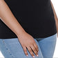 Belldini Women's Cold Shoulder Plus Blouse Black Size 3X