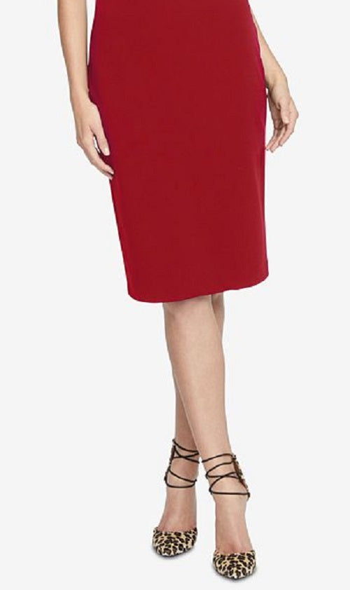 Rachel Roy Women's Drapey Halter MIDI Dress Red Size X-Small