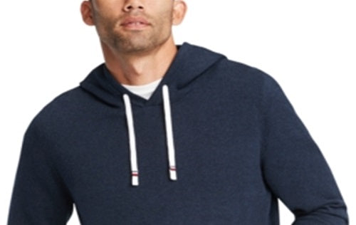 Tommy Hilfiger Men's Logo Graphic Long Sleeve Classic Fit Button Down Cotton Sweater Blue Size S/P