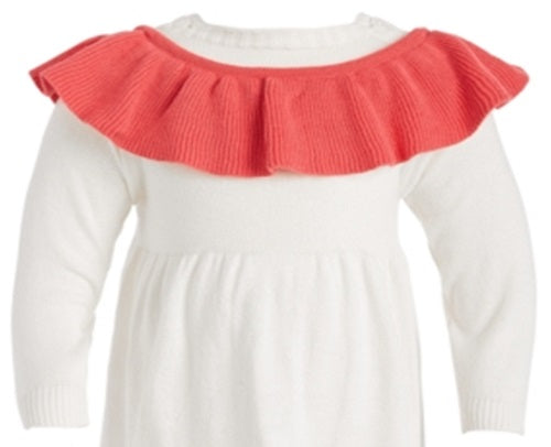 First Impressions Baby Girl's 2 Pc Cotton Bodysuit & Sweater Jumper White Size 3-6MOS