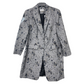 Calvin Klein Women's Plus Plaid & Floral Coat Navy Size 14W