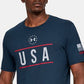Under Armour Men's Academy T-Shirt Blue Size X-Large