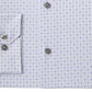 Alfani Men's Circle Geo Print Dress Shirt Gray Size 15.5x32-33