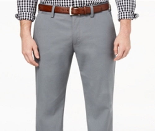 Club Room Men's Classic Fit Straight Leg Chino Pants Gray Size 40X30