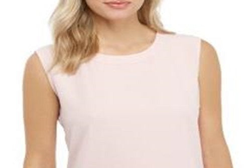 Anne Klein Women's U Neck Top Pink Size Medium