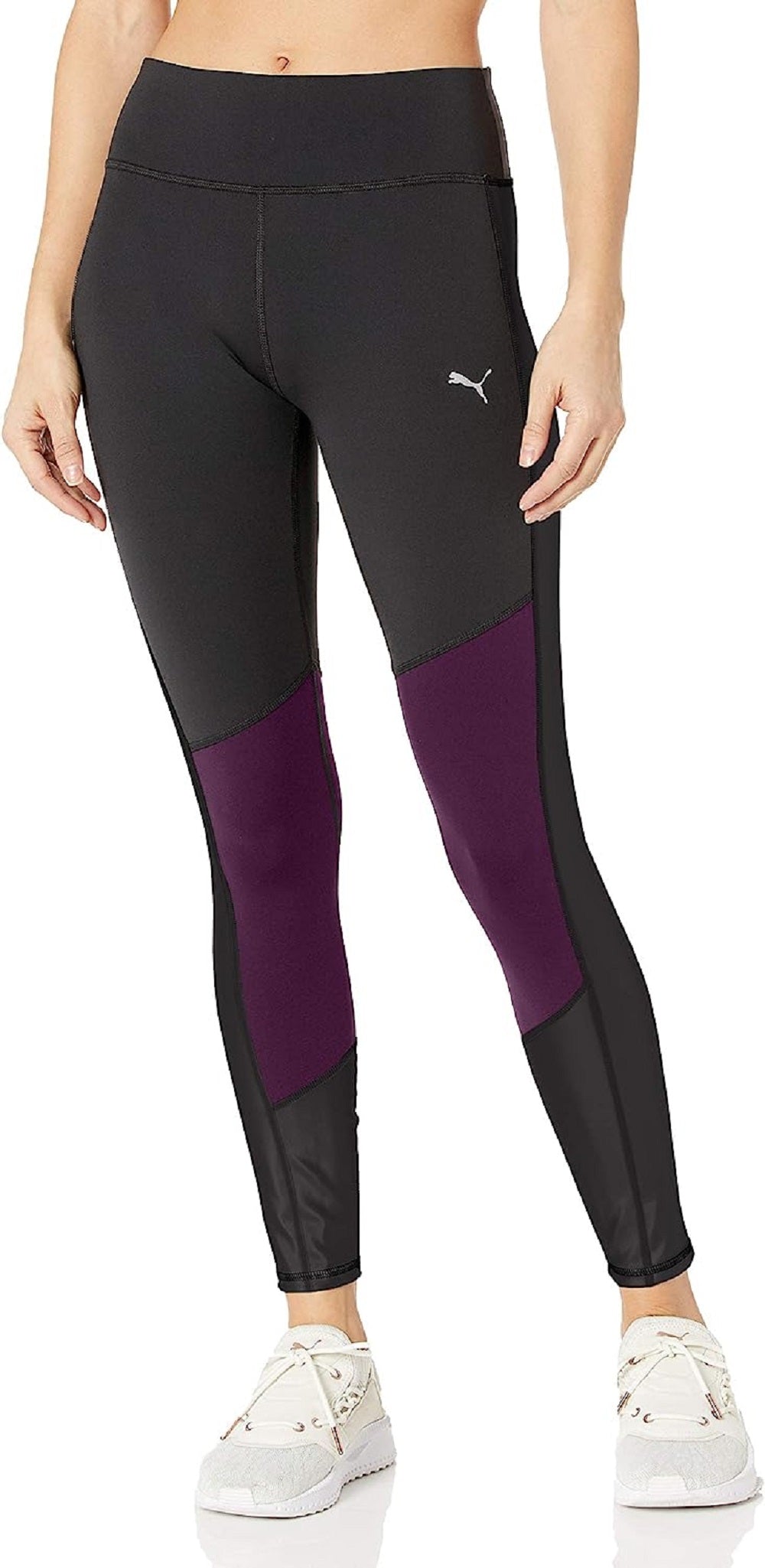 Puma Women's After Glow Drycell Colorblocked Leggings Black Size Medium