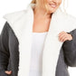 Ideology Women's Fleece Lined Jacket Gray Size 1X