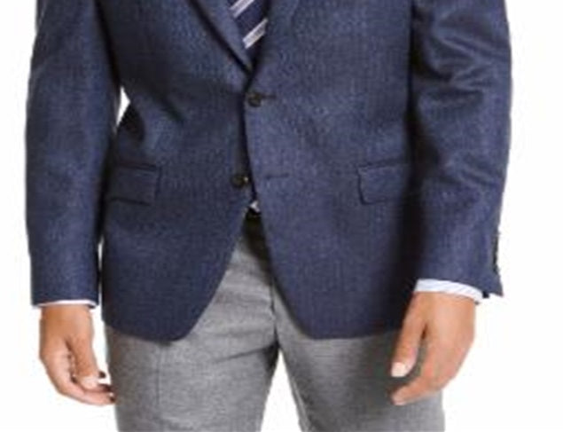 Ralph Lauren Men's Wool Cashmere Blend Classic Fit Herringbone Sport Coat Blue Size 38