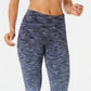 Ideology Women's Fitness Workout Athletic Leggings Blue Size Large