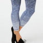 Ideology Women's Fitness Workout Athletic Leggings Blue Size Large