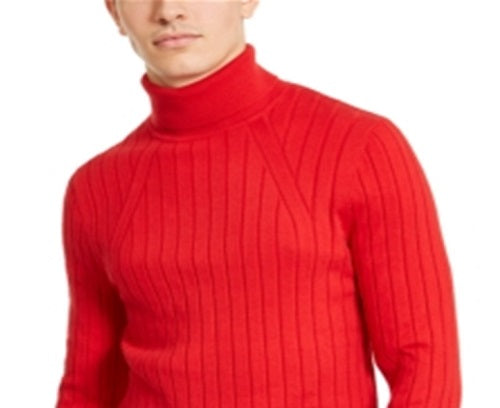 INC International Concepts Men's Elite Turtleneck Sweater Red Size X-Large