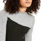 Alfani Women's Colorblocked Sweater Gray Size Small