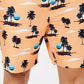 Club Room Men's Sunset Quick Dry Swim Trunks Orange Size Small