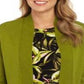 Kasper Women's Long Sleeve Open Cardigan Sweater Green Size Medium