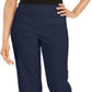 JM Collection Women's Grommet TrimCapri Pants Blue Size XX-Large
