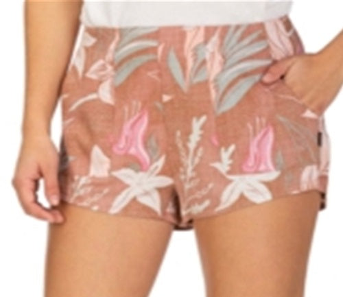 Hurley Junior's Domino Printed Shorts Brown Size Medium