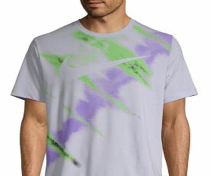 Nike Men's Crew Neck Short Sleeve T-Shirt Gray Size Large