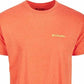 Columbia Sportswear Mens Graphic Heathered Logo T-Shirt Orange Size Small